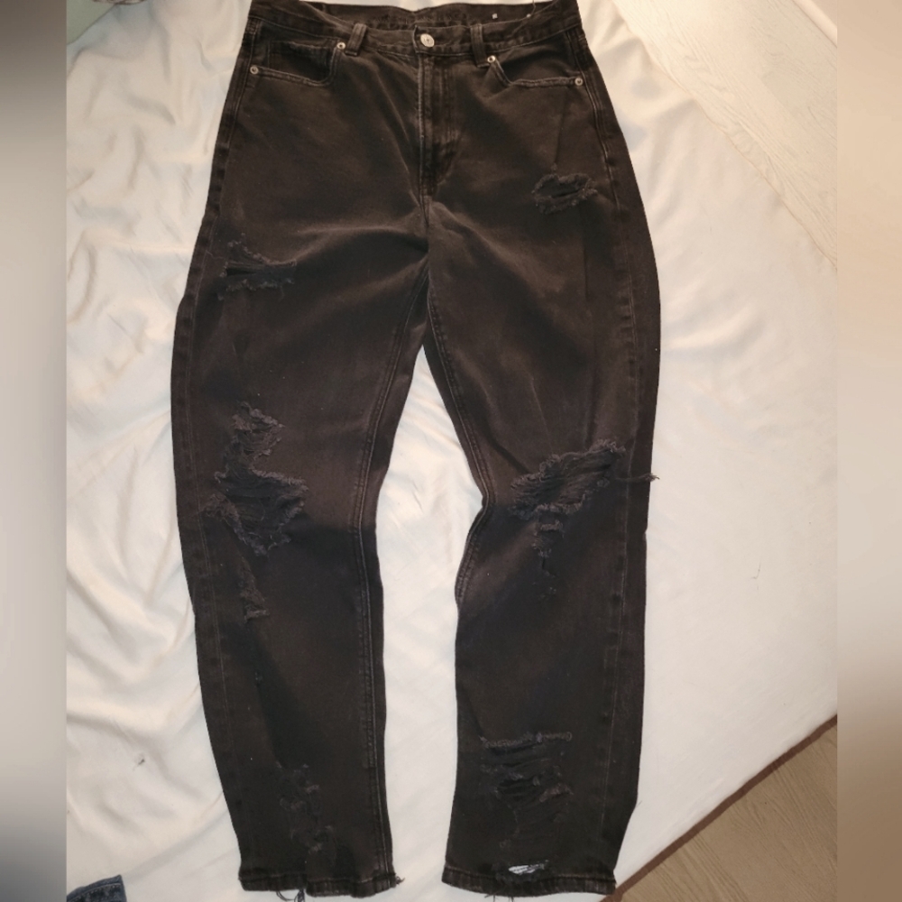 American Eagle Distressed Black Jeans